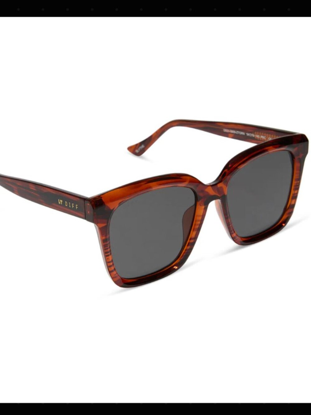 Diff Eyewear - Blythe Sunglasses - Mahogany Tortoise - Picture 3 of 3